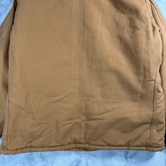 Vintage Carhartt C03 BRN Arctic Quilt Lined Duck Canvas Jacket  Coat Men's sz 46 - Picture 8 of 10